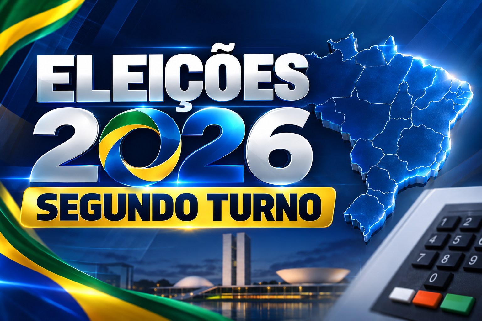 Eleições 2026: cinco estados e o DF terão segundo turno para governador; veja os candidatos