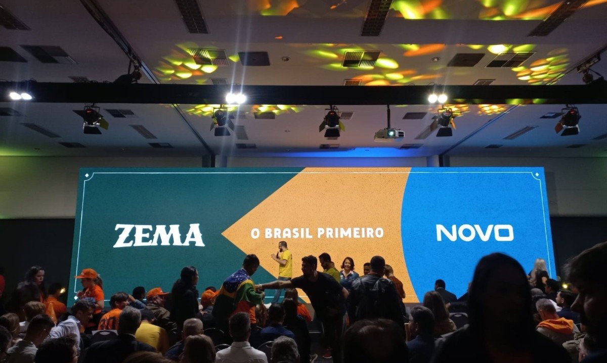 Novo adota estética verde e amarelo para lançar pré-candidatura de Zema